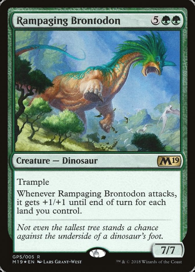 Rampaging Brontodon [Magic 2019 Gift Pack] | Deep Dive Games St. Marys