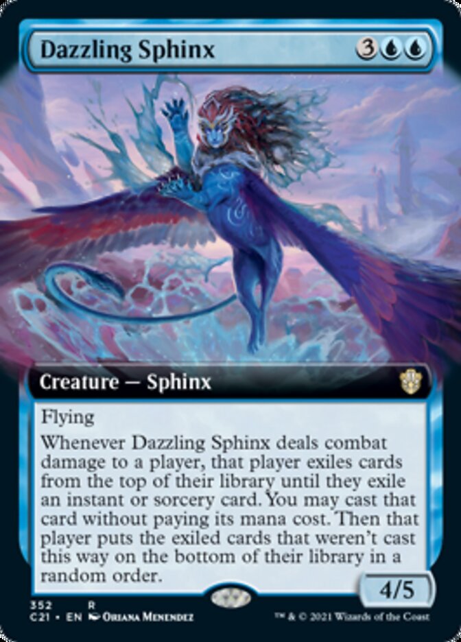 Dazzling Sphinx (Extended Art) [Commander 2021] | Deep Dive Games St. Marys