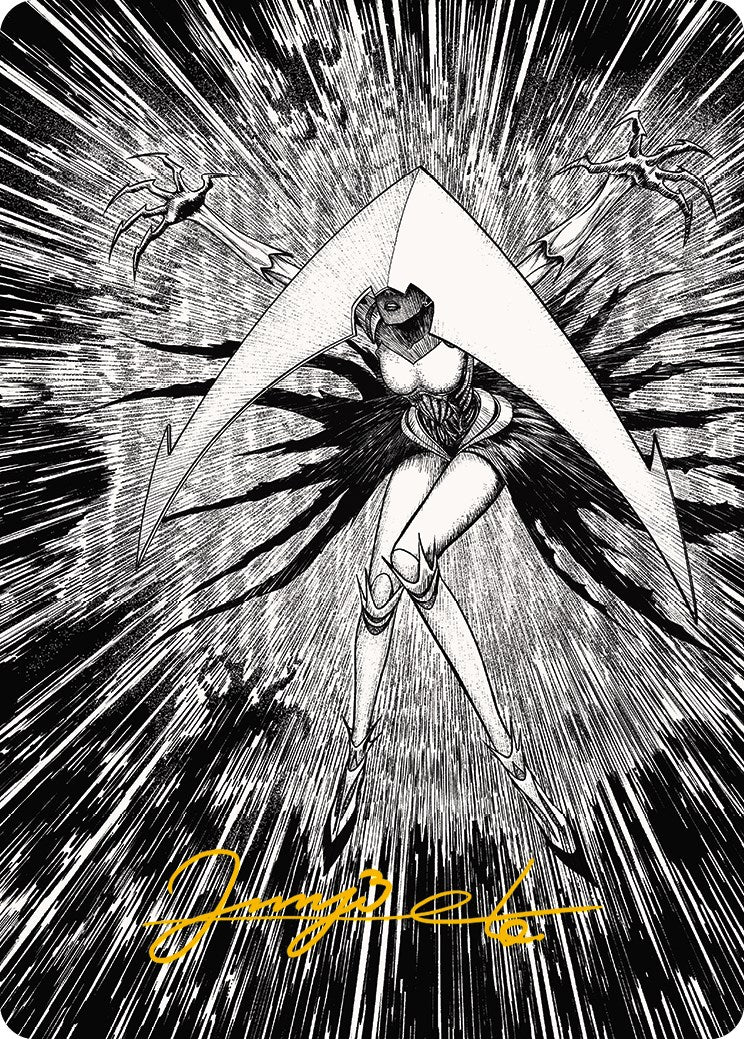Elesh Norn, Mother of Machines 2 Art Card (Gold-Stamped Signature) [Phyrexia: All Will Be One Art Series] | Deep Dive Games St. Marys