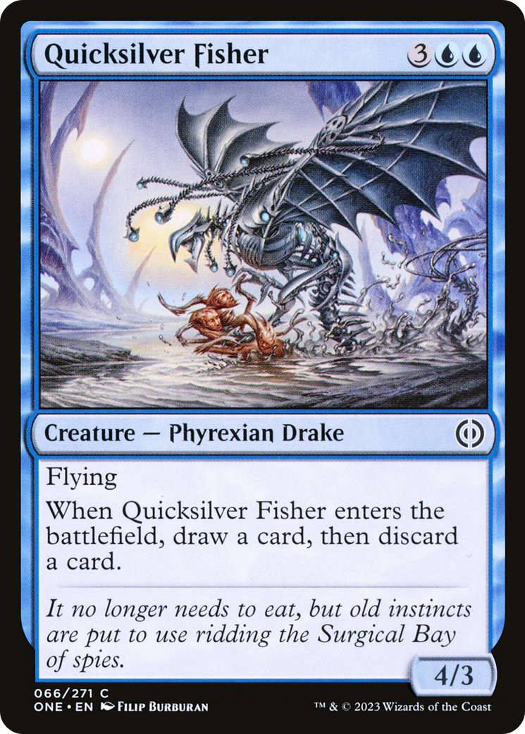 Quicksilver Fisher [Phyrexia: All Will Be One] | Deep Dive Games St. Marys