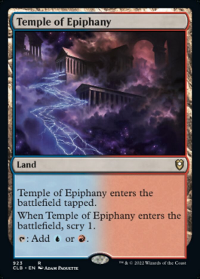 Temple of Epiphany [Commander Legends: Battle for Baldur's Gate] | Deep Dive Games St. Marys