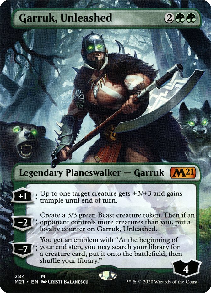 Garruk, Unleashed (Borderless) [Core Set 2021] | Deep Dive Games St. Marys