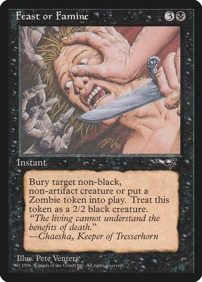 Feast or Famine (Face Pressed) [Alliances] | Deep Dive Games St. Marys