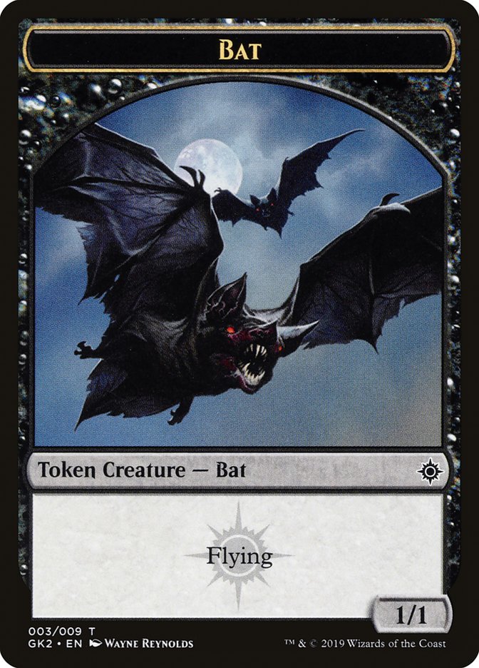 Bat // Spirit (010) Double-Sided Token [Ravnica Allegiance Guild Kit Tokens] | Deep Dive Games St. Marys