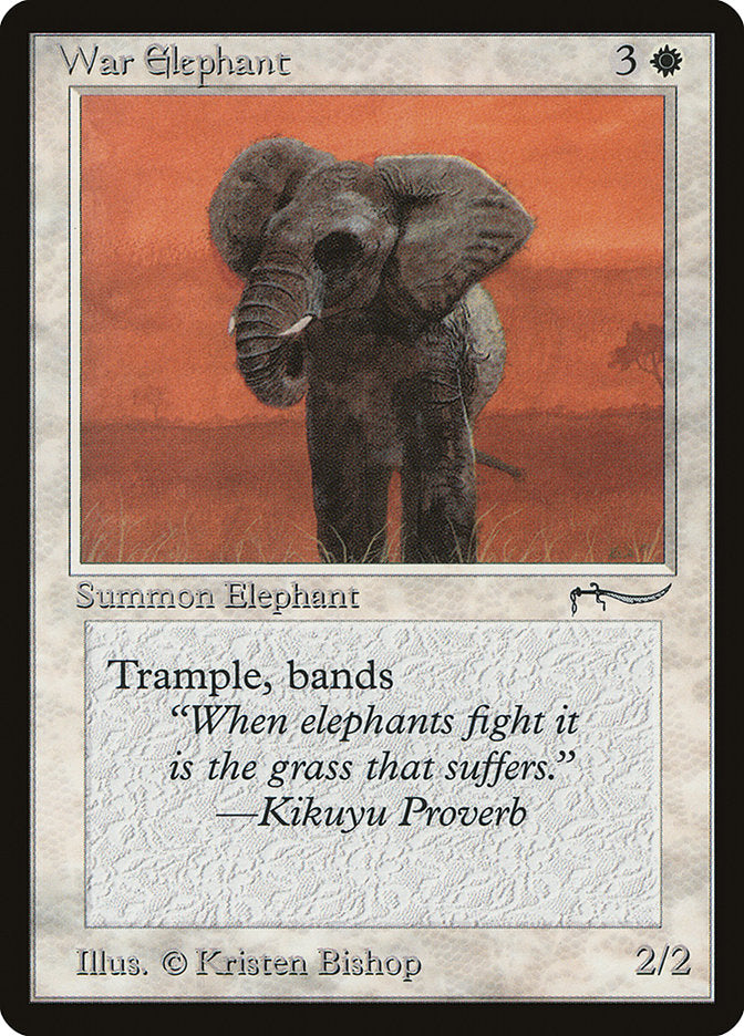 War Elephant (Light Mana Cost) [Arabian Nights] | Deep Dive Games St. Marys