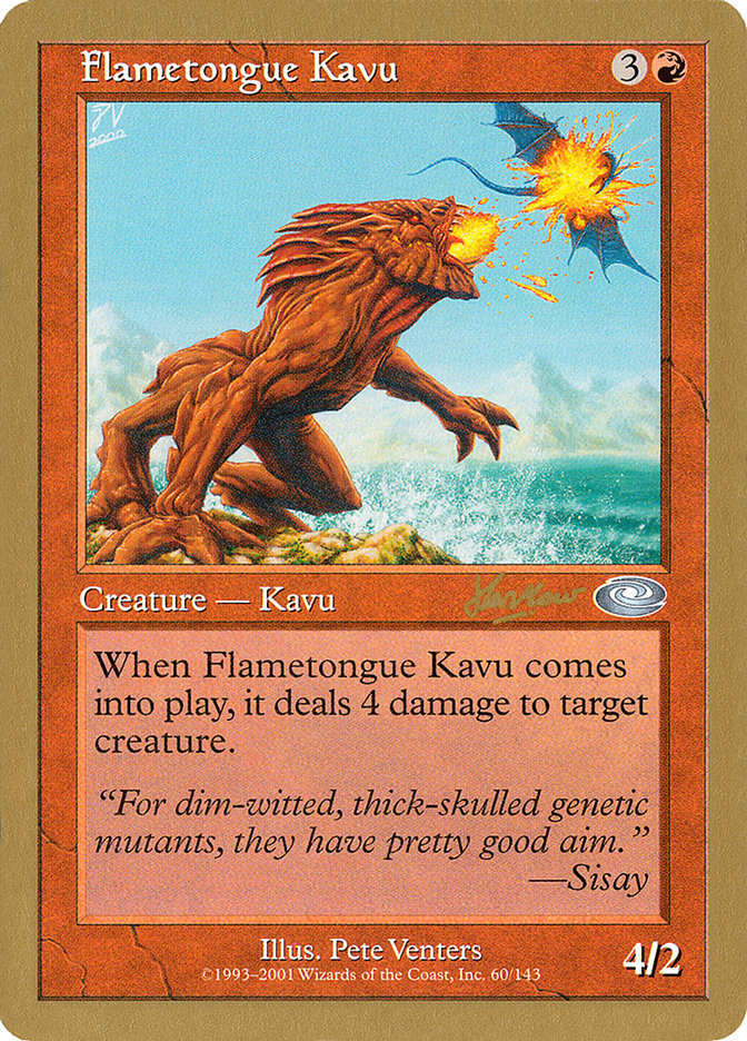 Flametongue Kavu (Sim Han How) [World Championship Decks 2002] | Deep Dive Games St. Marys