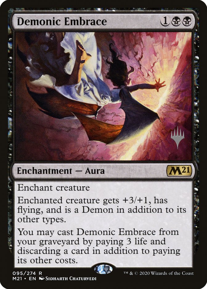 Demonic Embrace (Promo Pack) [Core Set 2021 Promos] | Deep Dive Games St. Marys