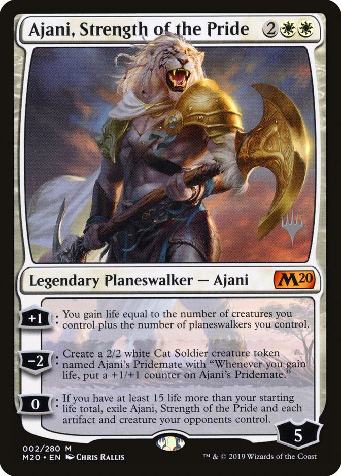 Ajani, Strength of the Pride (Promo Pack) [Core Set 2020 Promos] | Deep Dive Games St. Marys