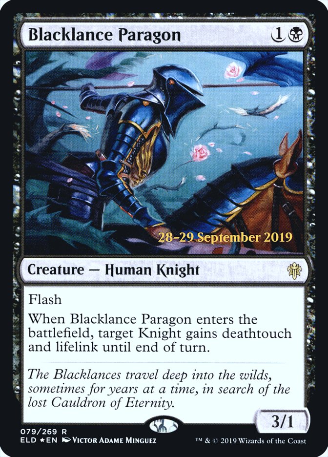 Blacklance Paragon [Throne of Eldraine Prerelease Promos] | Deep Dive Games St. Marys