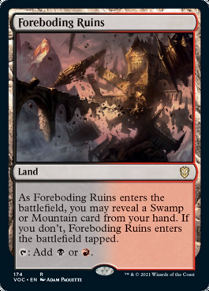 Foreboding Ruins [Innistrad: Crimson Vow Commander] | Deep Dive Games St. Marys