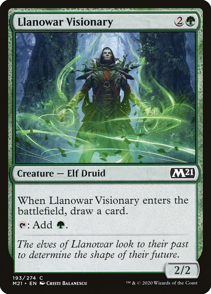 Llanowar Visionary [Core Set 2021] | Deep Dive Games St. Marys