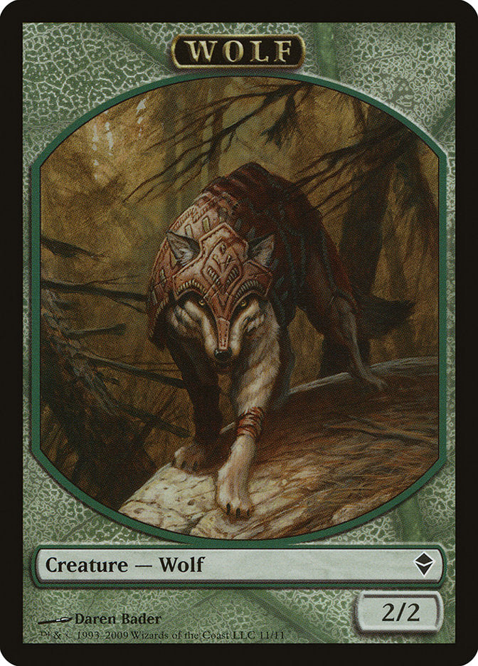 Wolf Token [Zendikar Tokens] | Deep Dive Games St. Marys