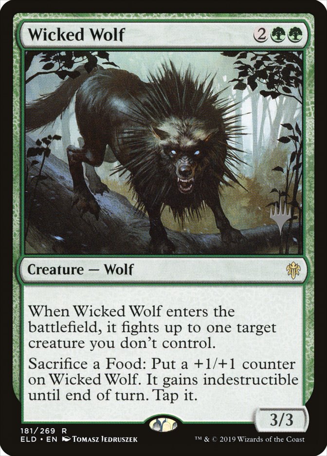 Wicked Wolf (Promo Pack) [Throne of Eldraine Promos] | Deep Dive Games St. Marys