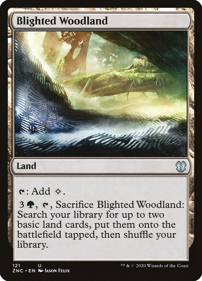 Blighted Woodland [Zendikar Rising Commander] | Deep Dive Games St. Marys