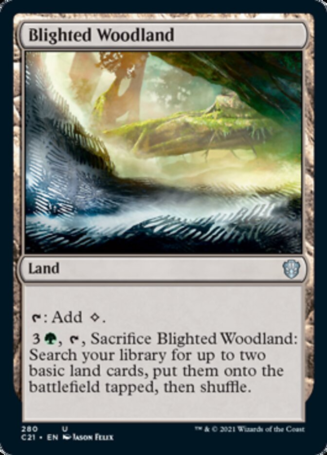 Blighted Woodland [Commander 2021] | Deep Dive Games St. Marys