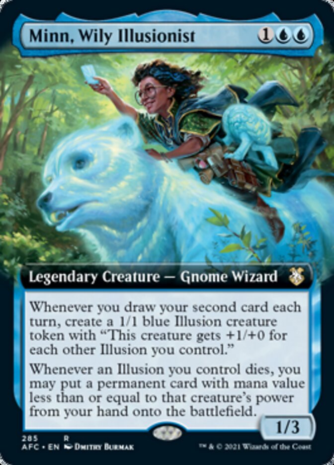 Minn, Wily Illusionist (Extended Art) [Dungeons & Dragons: Adventures in the Forgotten Realms Commander] | Deep Dive Games St. Marys