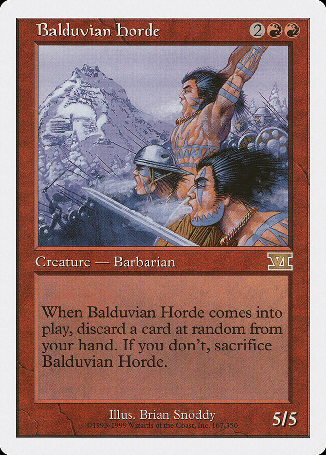 Balduvian Horde [Classic Sixth Edition] | Deep Dive Games St. Marys