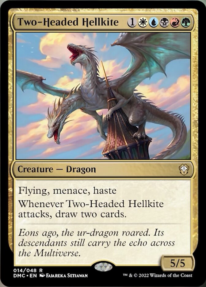 Two-Headed Hellkite [Dominaria United Commander] | Deep Dive Games St. Marys