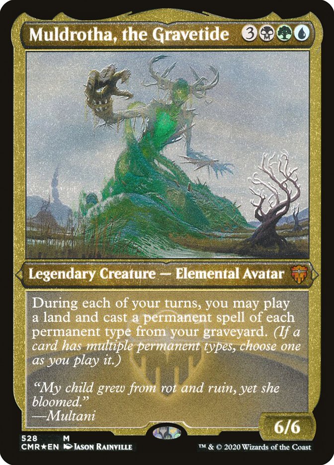 Muldrotha, the Gravetide (Etched) [Commander Legends] | Deep Dive Games St. Marys