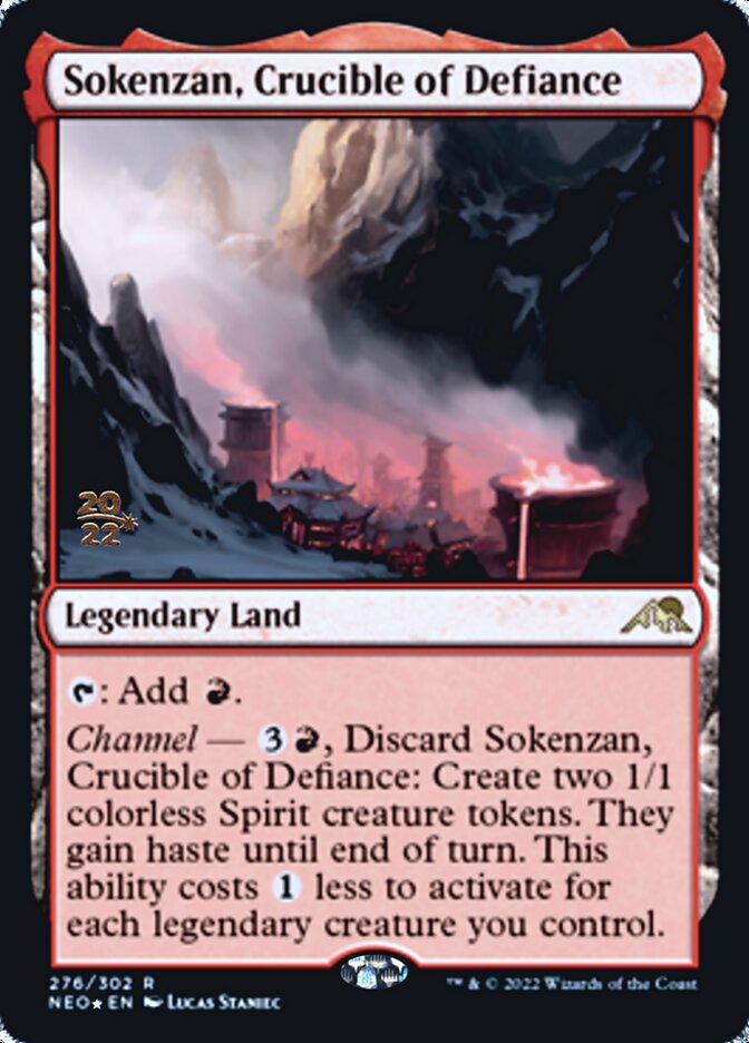 Sokenzan, Crucible of Defiance [Kamigawa: Neon Dynasty Prerelease Promos] | Deep Dive Games St. Marys