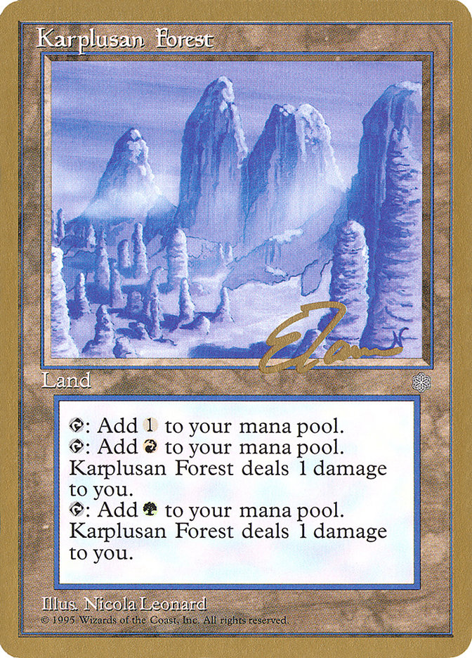 Karplusan Forest (Eric Tam) [Pro Tour Collector Set] | Deep Dive Games St. Marys