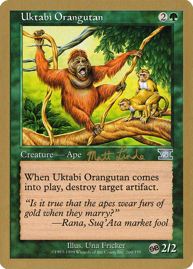 Uktabi Orangutan (Matt Linde) (SB) [World Championship Decks 1999] | Deep Dive Games St. Marys