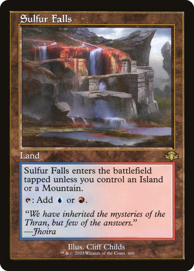 Sulfur Falls (Retro) [Dominaria Remastered] | Deep Dive Games St. Marys