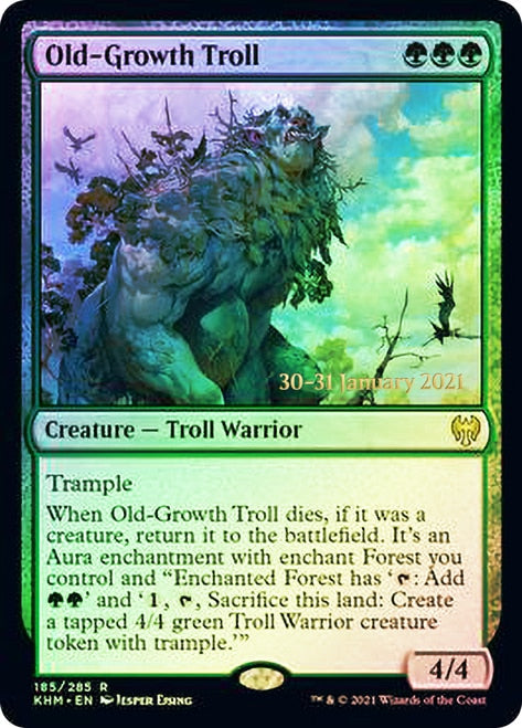 Old-Growth Troll [Kaldheim Prerelease Promos] | Deep Dive Games St. Marys