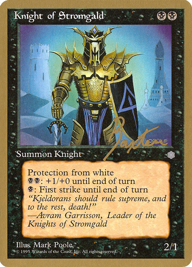 Knight of Stromgald (George Baxter) [Pro Tour Collector Set] | Deep Dive Games St. Marys