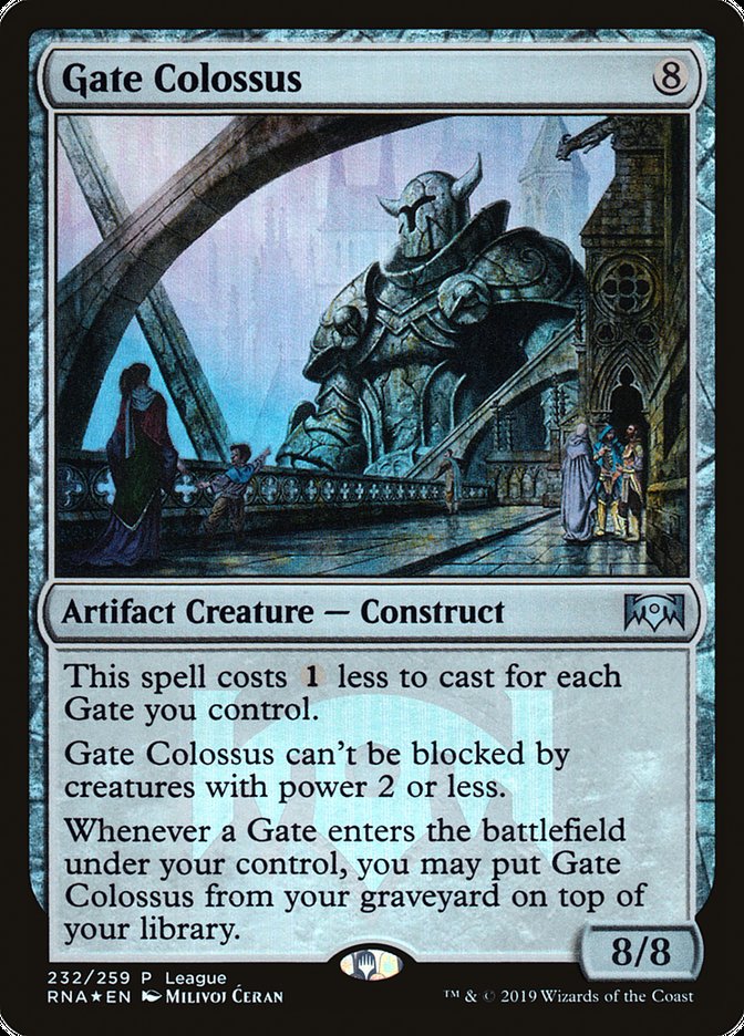 Gate Colossus (League) [Ravnica Allegiance Promos] | Deep Dive Games St. Marys