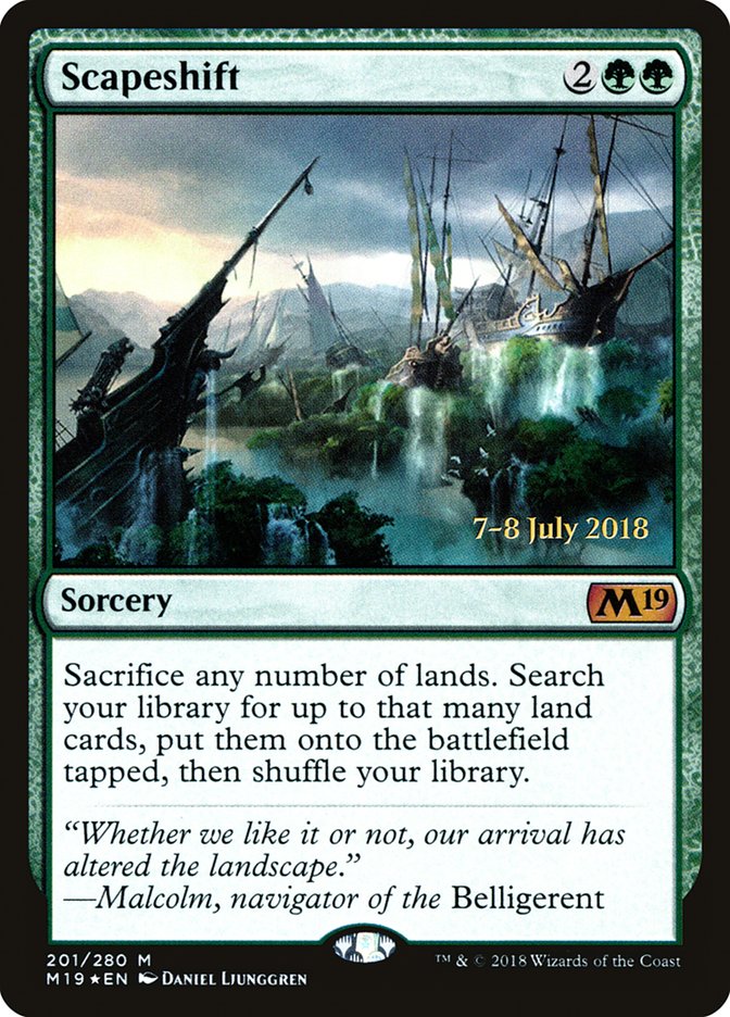 Scapeshift [Core Set 2019 Prerelease Promos] | Deep Dive Games St. Marys