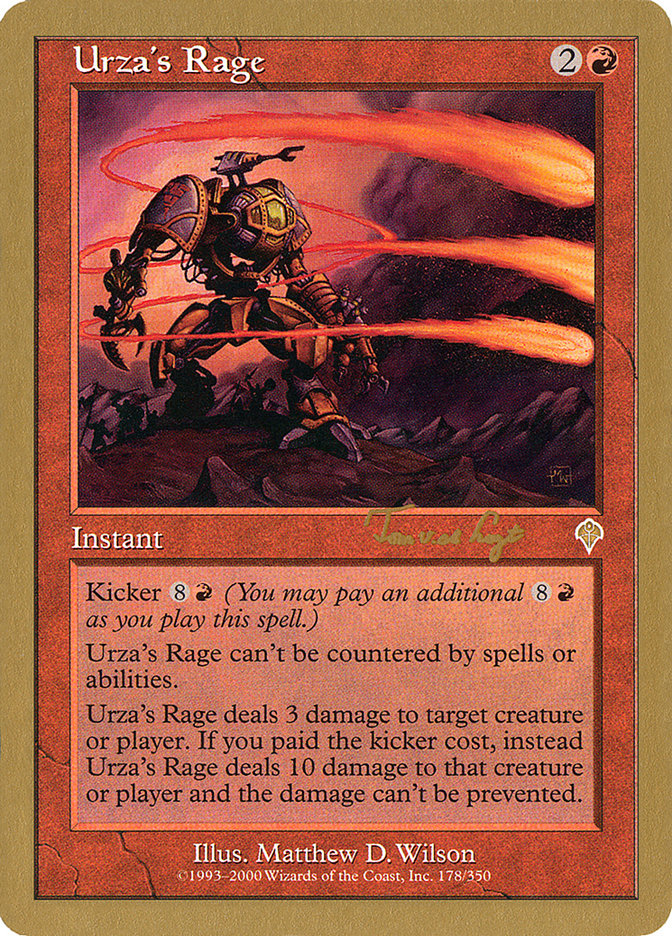 Urza's Rage (Tom van de Logt) [World Championship Decks 2001] | Deep Dive Games St. Marys