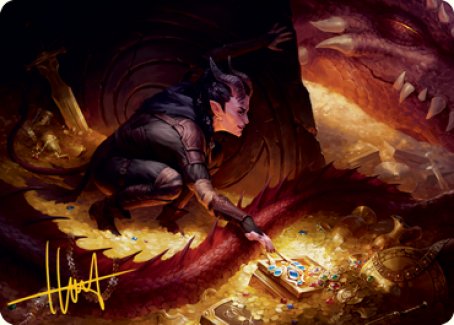 Hoard Robber Art Card (Gold-Stamped Signature) [Dungeons & Dragons: Adventures in the Forgotten Realms Art Series] | Deep Dive Games St. Marys