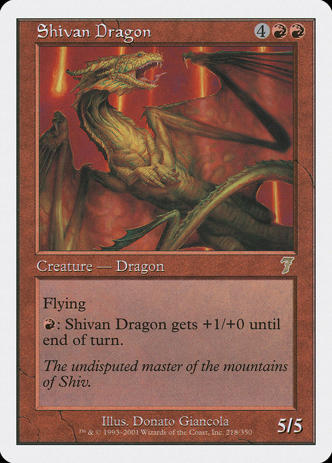 Shivan Dragon [Seventh Edition] | Deep Dive Games St. Marys