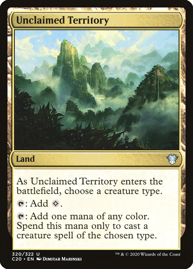 Unclaimed Territory [Commander 2020] | Deep Dive Games St. Marys