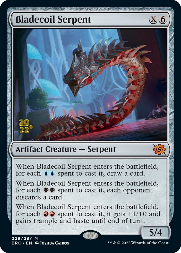 Bladecoil Serpent [The Brothers' War Prerelease Promos] | Deep Dive Games St. Marys