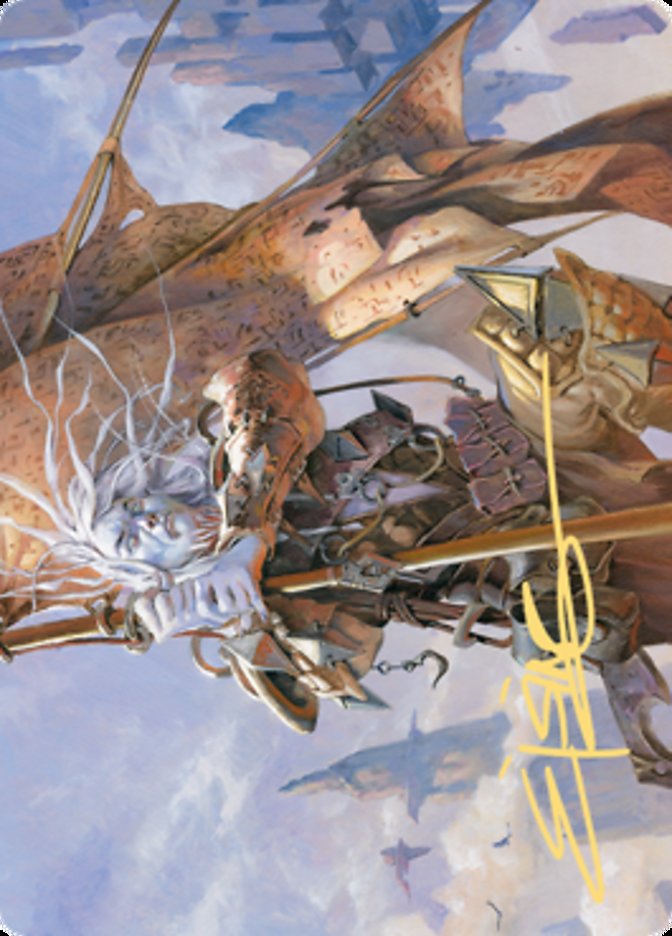 Sea Gate Banneret Art Card (Gold-Stamped Signature) [Zendikar Rising Art Series] | Deep Dive Games St. Marys