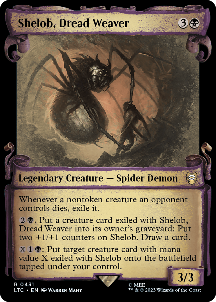 Shelob, Dread Weaver [The Lord of the Rings: Tales of Middle-Earth Commander Showcase Scrolls] | Deep Dive Games St. Marys