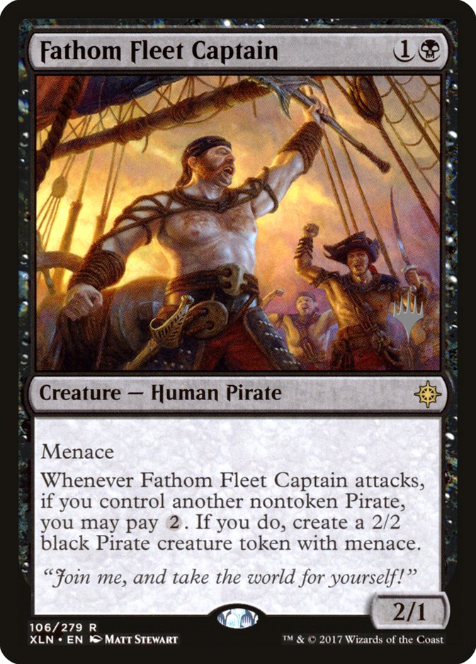 Fathom Fleet Captain (Promo Pack) [Ixalan Promos] | Deep Dive Games St. Marys