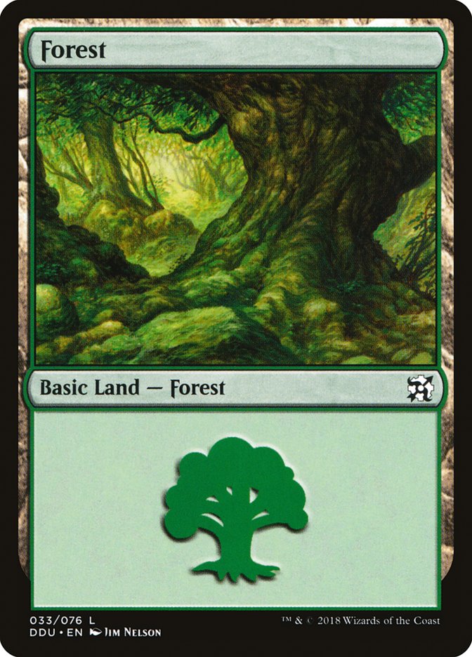 Forest (33) [Duel Decks: Elves vs. Inventors] | Deep Dive Games St. Marys