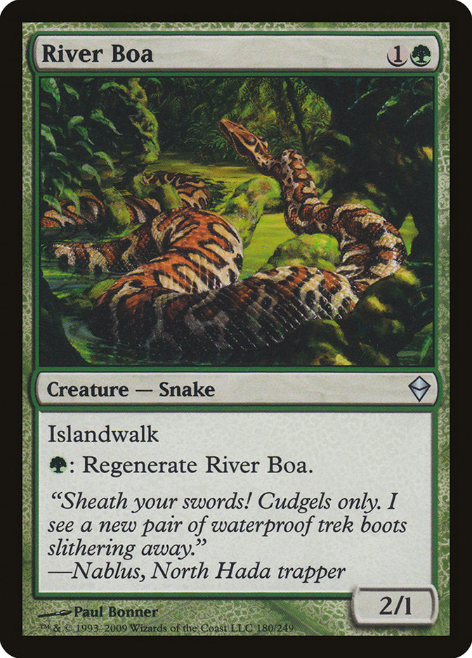 River Boa [Zendikar] | Deep Dive Games St. Marys