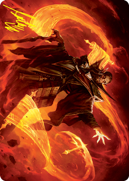 Plargg, Dean of Chaos Art Card (Gold-Stamped Signature) [Strixhaven: School of Mages Art Series] | Deep Dive Games St. Marys