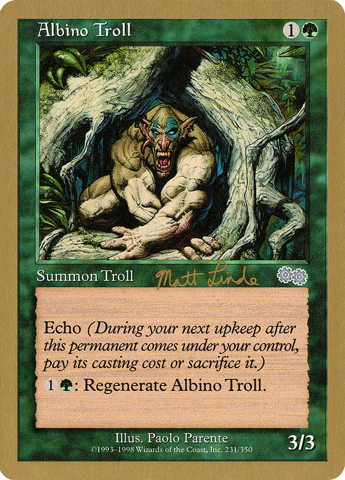 Albino Troll (Matt Linde) [World Championship Decks 1999] | Deep Dive Games St. Marys