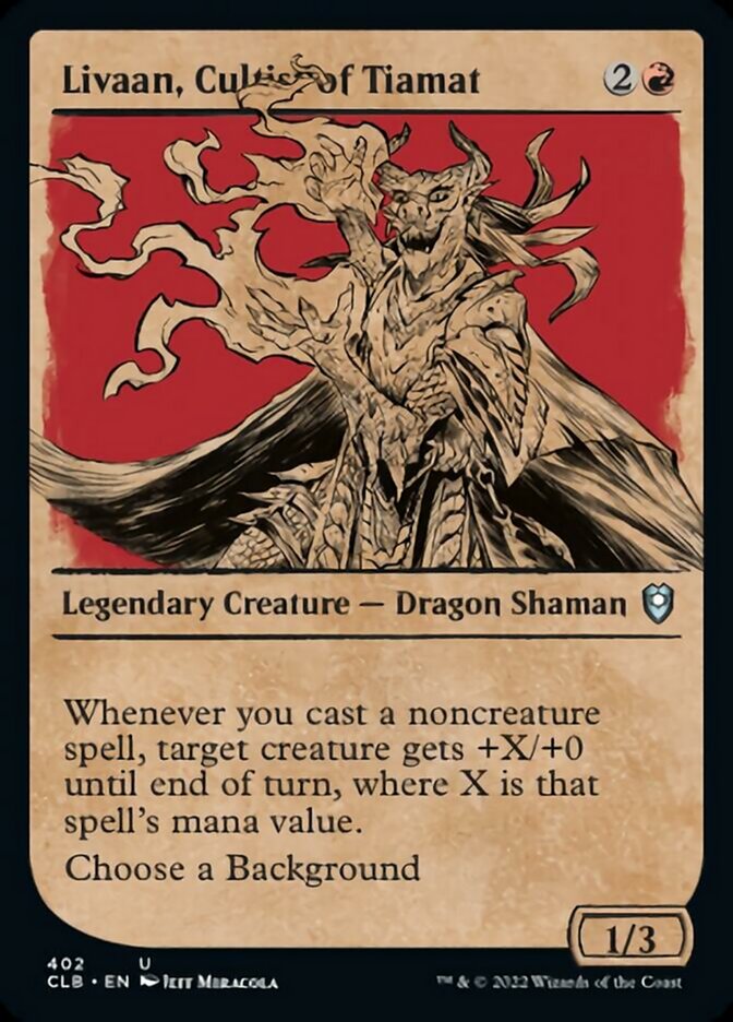 Livaan, Cultist of Tiamat (Showcase) [Commander Legends: Battle for Baldur's Gate] | Deep Dive Games St. Marys