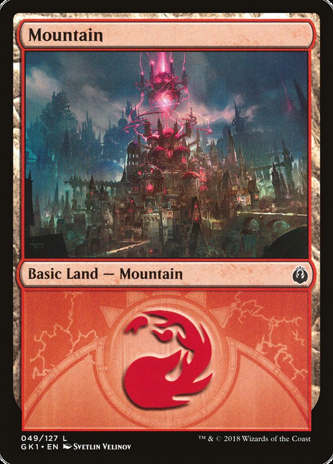 Mountain (49) [Guilds of Ravnica Guild Kit] | Deep Dive Games St. Marys