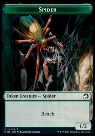 Beast (008) // Spider Double-Sided Token [Innistrad: Midnight Hunt Tokens] | Deep Dive Games St. Marys