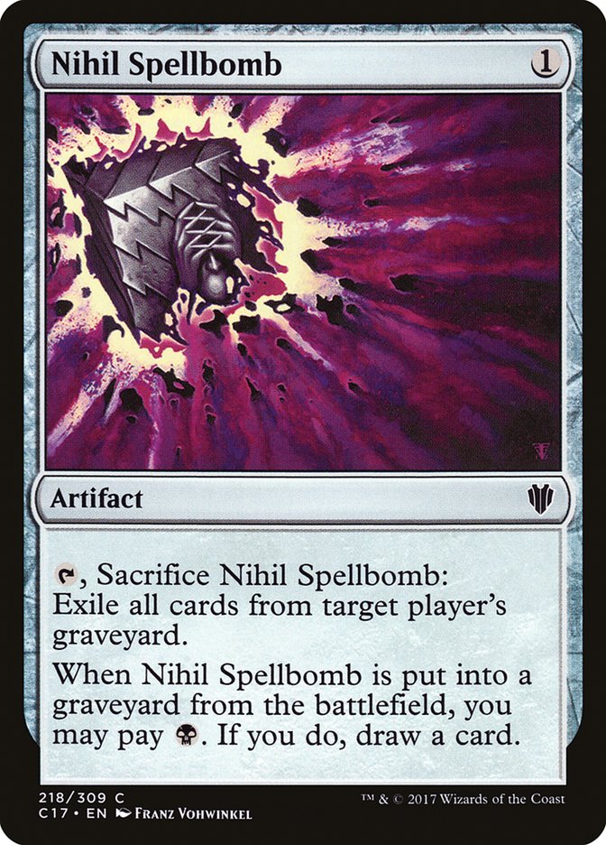 Nihil Spellbomb [Commander 2017] | Deep Dive Games St. Marys