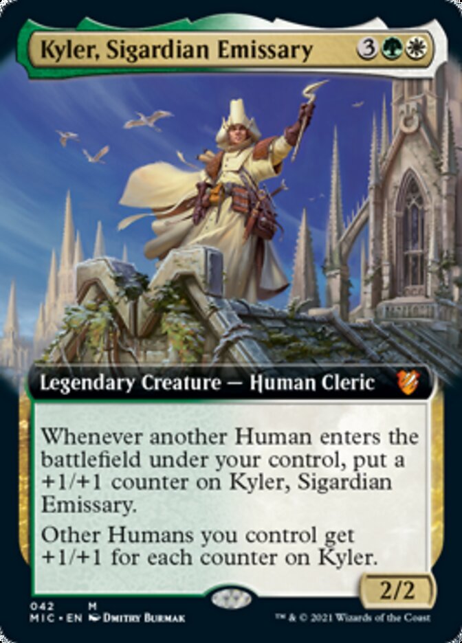 Kyler, Sigardian Emissary (Extended Art) [Innistrad: Midnight Hunt Commander] | Deep Dive Games St. Marys