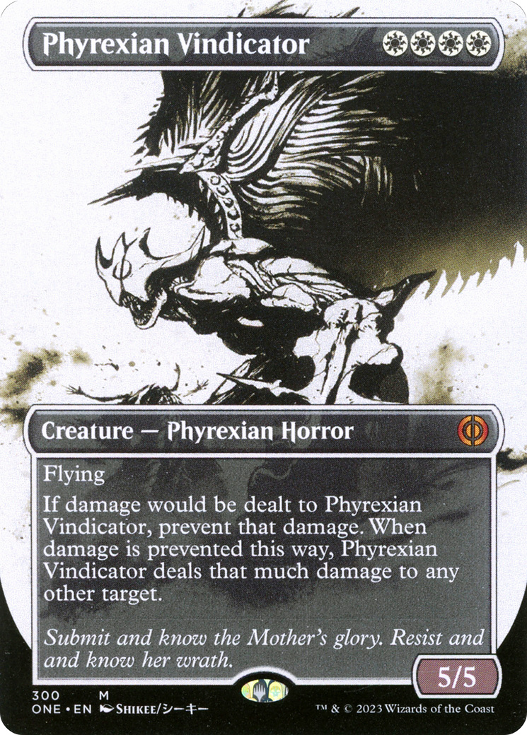 Phyrexian Vindicator (Borderless Ichor) [Phyrexia: All Will Be One] | Deep Dive Games St. Marys