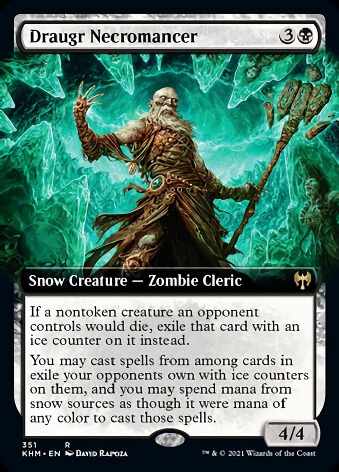 Draugr Necromancer (Extended Art) [Kaldheim] | Deep Dive Games St. Marys